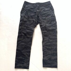 Nike NSW Tiger Stripe Camo Cargo Pants Mens Large Black Utility Streetwear